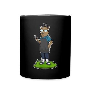 Coiffeur de chèvre Ciseaux - Mug uni - noir - Devant