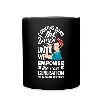 Nous responsabilisons la prochaine génération de femmes leaders - Mug uni - noir - Devant