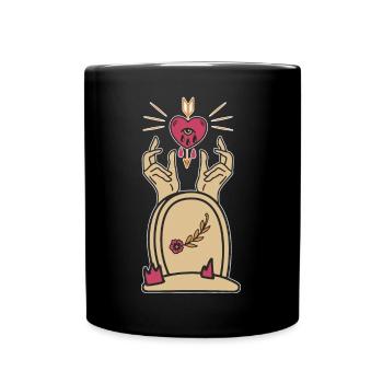 Anti Valentinstag Alternative Mädchen - Tasse einfarbig - Schwarz - Vorne