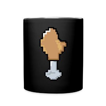 Poulet Pixel | Des images drôles, des dictons drôles - Mug uni - noir - Devant