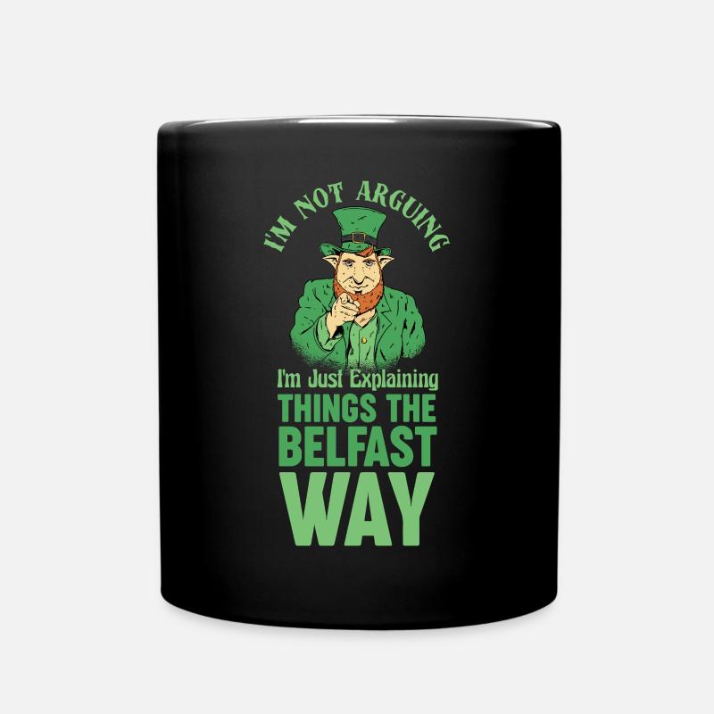 Irlandais Belfast St Patrick’s Day Citation - Mug uni - noir