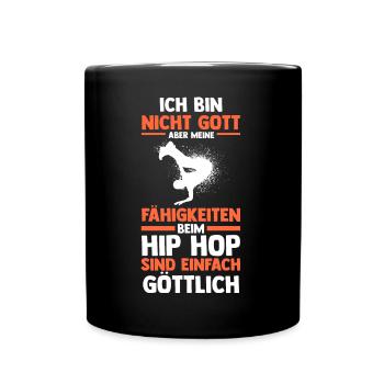 Hip Hop Tänzer - Tasse einfarbig - Schwarz - Vorne