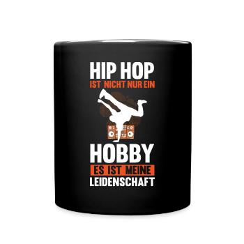 Hip Hop Tänzer - Tasse einfarbig - Schwarz - Vorne