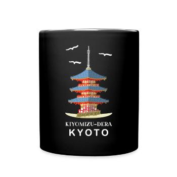 Kyoto, Japan, Buddhistischer Tempel Kiyomizu-Dera - Tasse einfarbig - Schwarz - Vorne