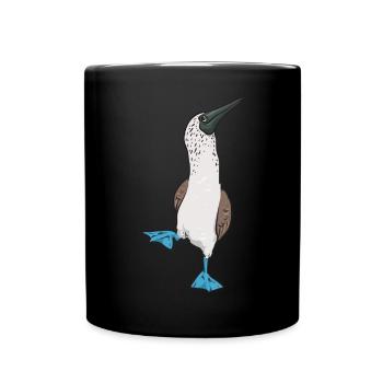 Blue-footed Booby Seabird Blue-footed Booby Seabird - Full Colour Mug - black - Front