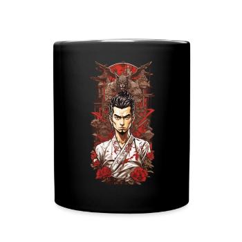 Nippon Anime Streetwear Retro Manga Design - Tasse einfarbig - Schwarz - Vorne