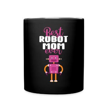 Femmes Mère Droïde Constructeur Robotique Meilleur Robot Maman - Mug uni - noir - Devant