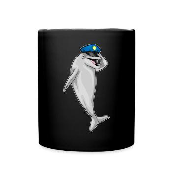 Dauphin Policier Police Casquette Police - Mug uni - noir - Devant