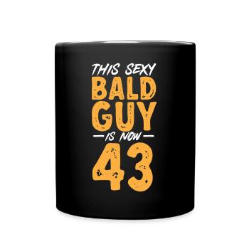 Bald Head Baldness Beard Bald Head - Full Colour Mug - black - Front