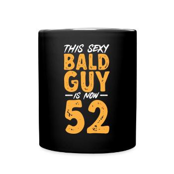 Tête chauve Calvitie Barbe Tête chauve - Mug uni - noir - Devant