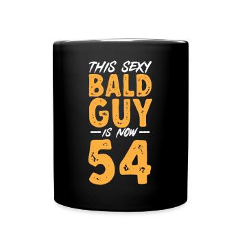 Bald Head Baldness Beard Bald Head - Full Colour Mug - black - Front