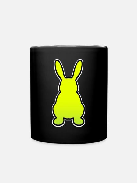 Kaninchen - Tasse einfarbig - Schwarz