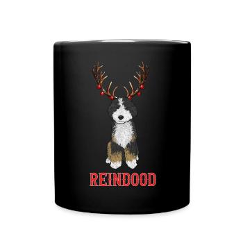 Bernedoodle Dog - Full Colour Mug - black - Front