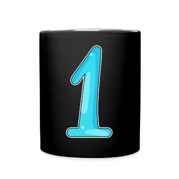 1 - Full Colour Mug - black - Front