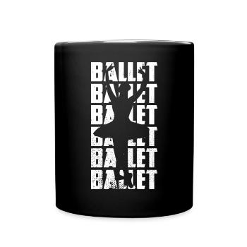 Funny ballet - Full Colour Mug - black - Front