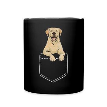 Labrador Retriever jaune - Mug uni - noir - Devant