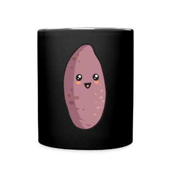 Légumes-racines de patates douces - Mug uni - noir - Devant