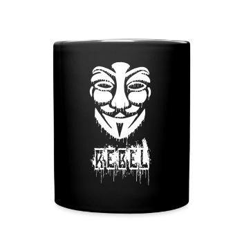 Anonyme Graffiti - Tasse einfarbig - Schwarz - Vorne
