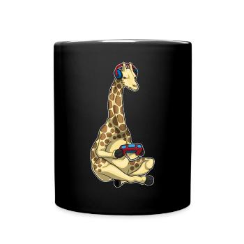 Giraffe Gamer Controller - Full Colour Mug - black - Front