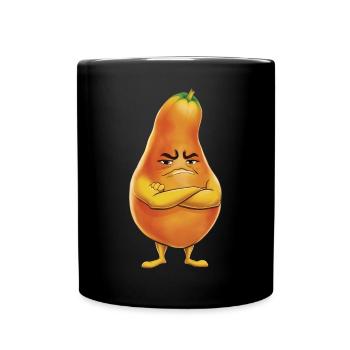 Papaya - Tasse einfarbig - Schwarz - Vorne