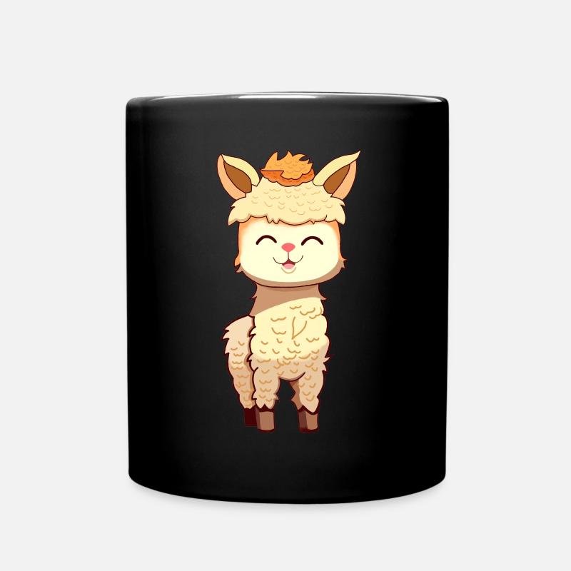 Alpaka - Tasse einfarbig - Schwarz