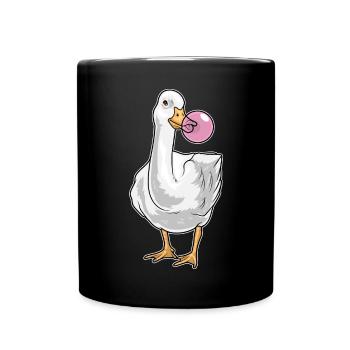 Ente Kaugummi - Tasse einfarbig - Schwarz - Vorne