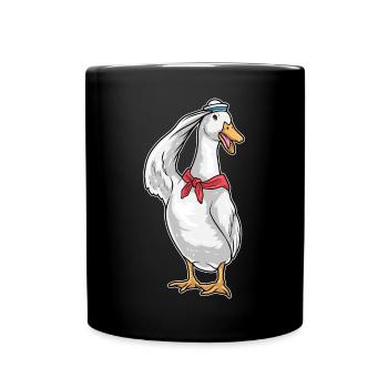 Duck sailor sailor's hat - Full Colour Mug - black - Front