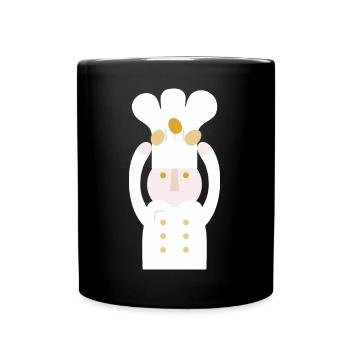 , Chef l pas de texte - Mug uni - noir - Devant