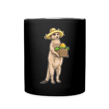 Paysan de Pâques suricate - Mug uni - noir - Devant