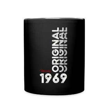 56ème anniversaire cadeau mari Original février 1969 - Mug uni - noir - Devant