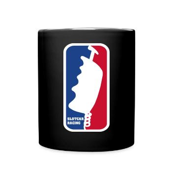 Slotcar Racing Liga - Tasse einfarbig - Schwarz - Vorne