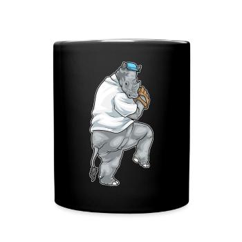 Rhino Baseball Gant de baseball - Mug uni - noir - Devant