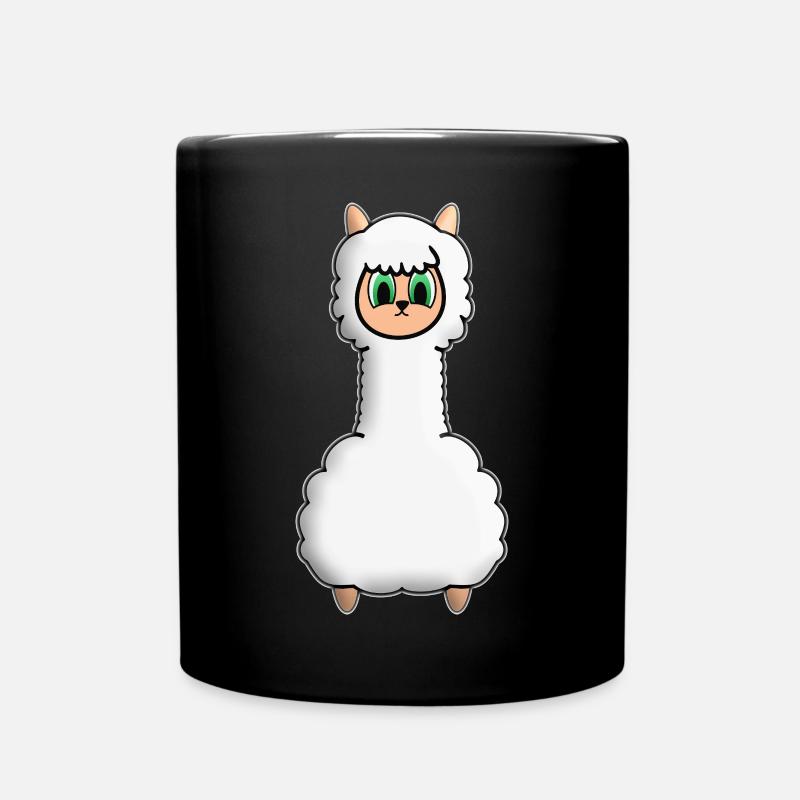Alpaka - Tasse einfarbig - Schwarz