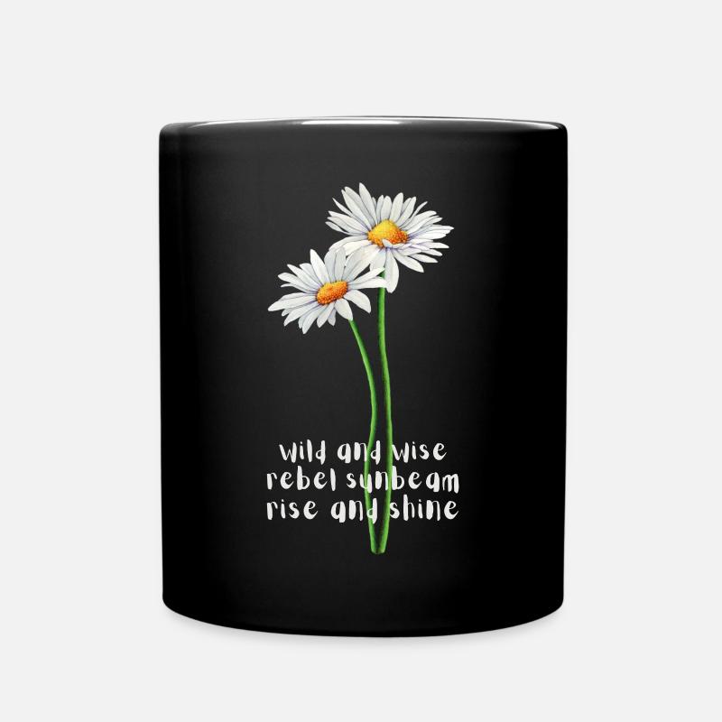Rebellen-Sonnenstrahl - Tasse einfarbig - Schwarz