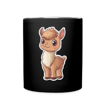Lama Alpaga Lama Lama Cadeau Animal - Mug uni - noir - Devant