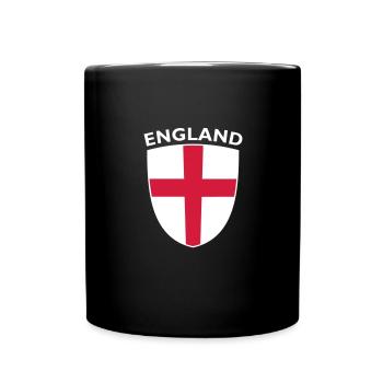 ENGLAND SHIELD - Full Colour Mug - black - Front