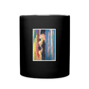 Reproduction d'art originale "Rideau" - Mug uni - noir - Devant