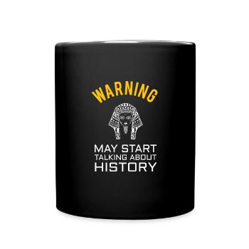 HISTORY HISTORIAN : History Warning - Mug uni - noir - Devant