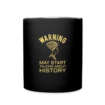 HISTORY HISTORIAN : History Warning - Mug uni - noir - Devant