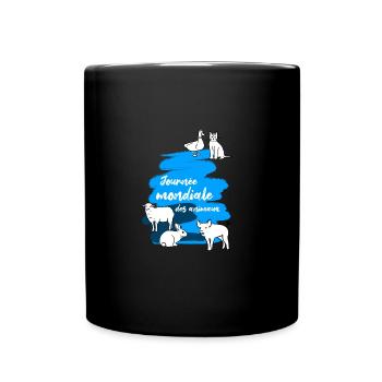 journée mondiale des animaux - Mug uni - noir - Devant