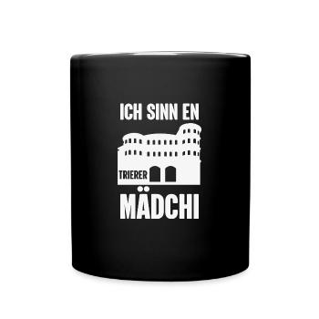 Ich sinn en Trierer Mädchi -Trierer Frauen - Tasse einfarbig - Schwarz - Vorne