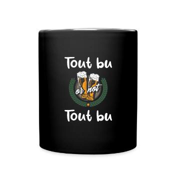 Tout bu or not tout bu t-shirt bière homme - Mug uni - noir - Devant