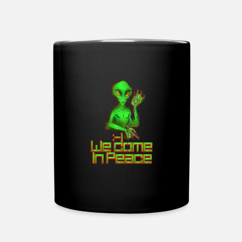 Nous venons en paix - Mug uni - noir