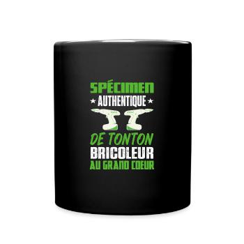 Maillot tonton bricoleur idée cadeau humour homme - Mug uni - noir - Devant