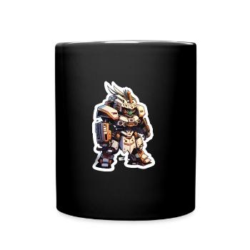 Chibi Bot - Full Colour Mug - black - Front