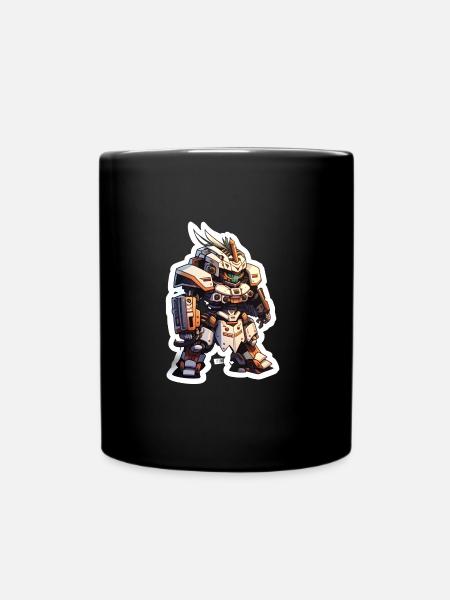 Chibi Bot - Tasse einfarbig - Schwarz