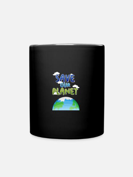 Sauvez notre planète - Notre Terre est un habitat - Mug uni - noir