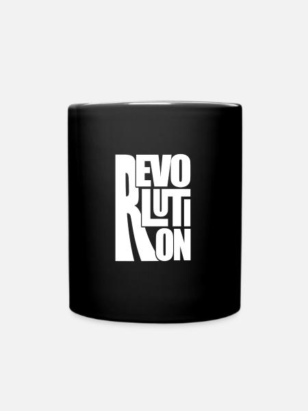 REVOLUTION - be your own revolution - w - Full Colour Mug - black