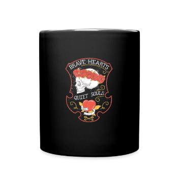 Skull T-shirt - Full Colour Mug - black - Front