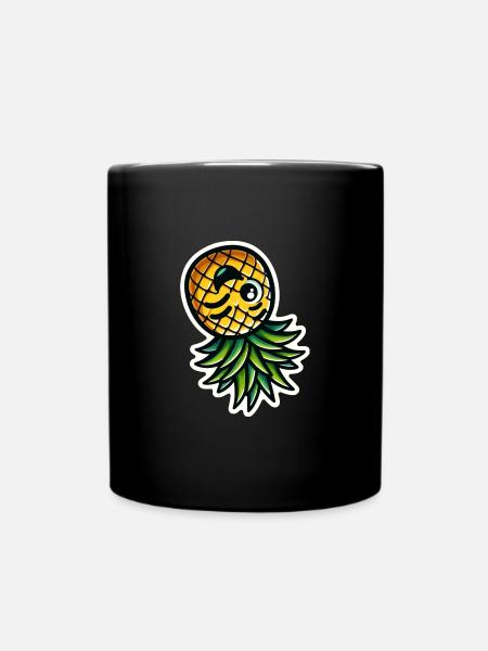 Ananas pince-sans-rire - Mug uni - noir